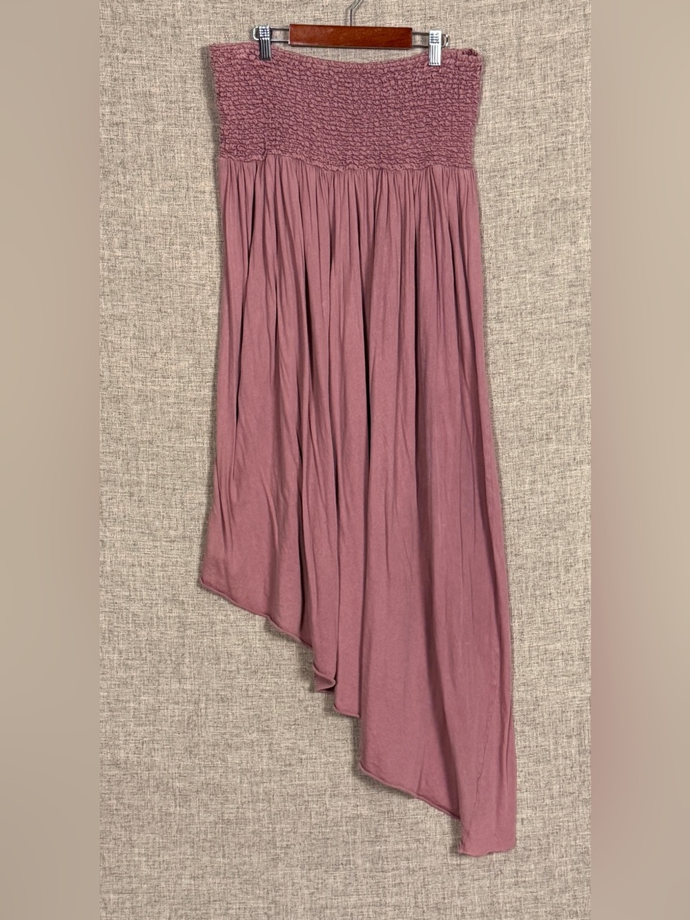 NWT Urban Outfitters Out From Under Strapless Asymmetric Midi Dress in Mauve NWT